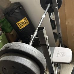 Golds Gym Bench Press And Weights