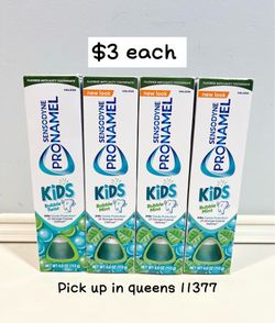 Sensodyne Pronamel Kids' Toothpaste -$3 each