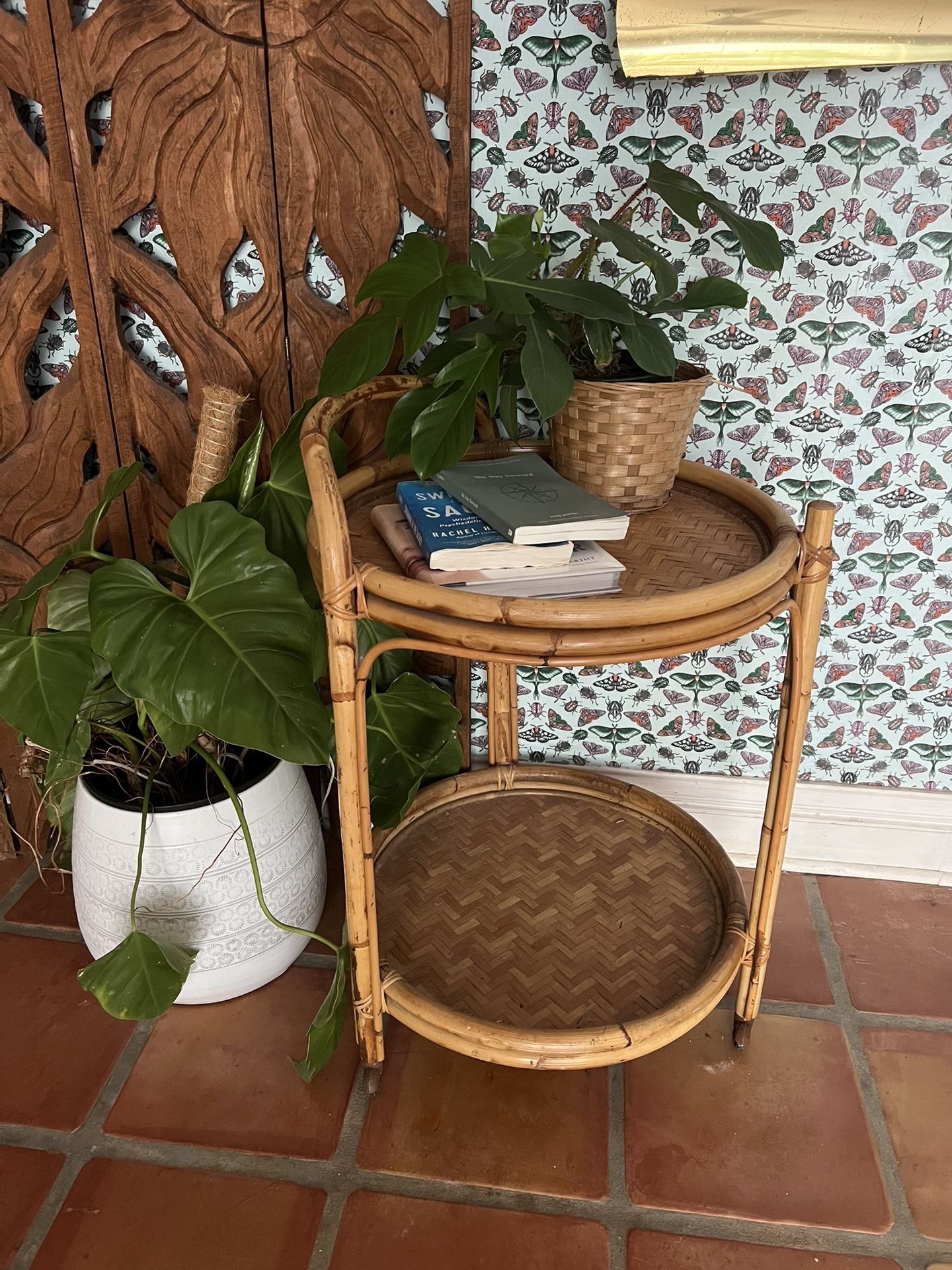 Rattan Bar Cart
