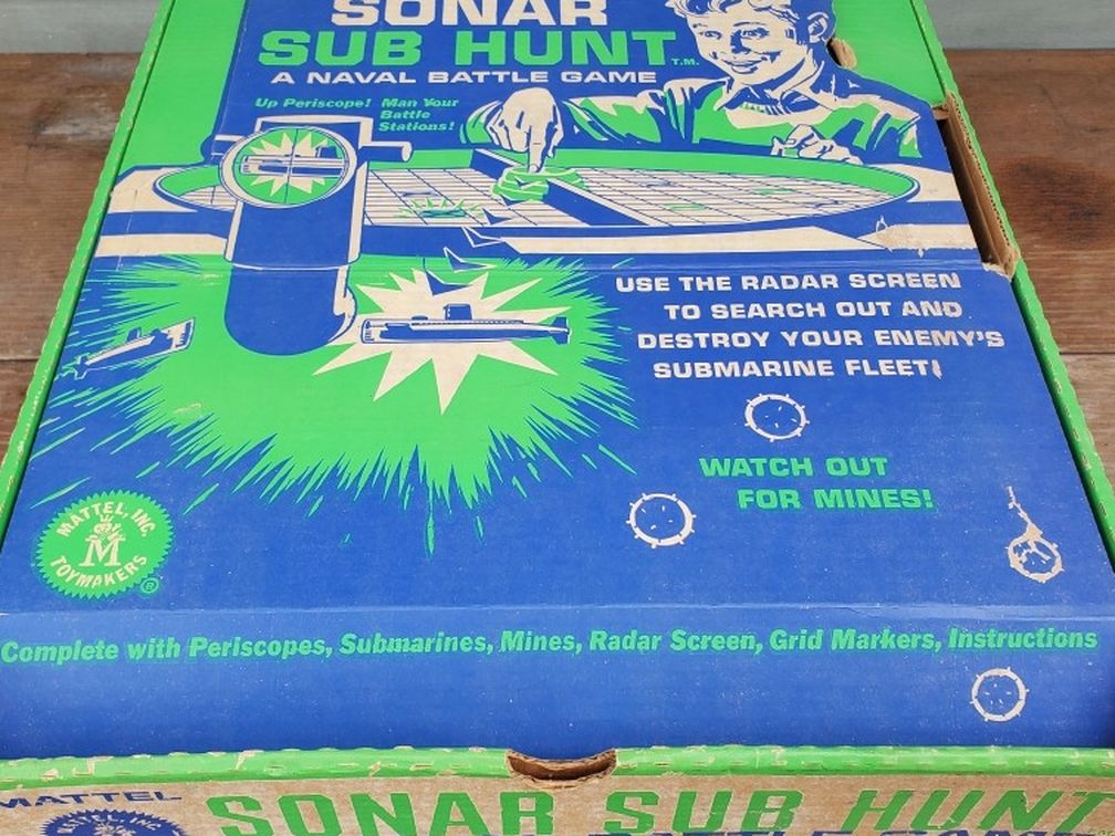 Vintage 1960S Mattel Sonar Sub Hunt Game