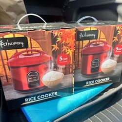 5-Cup Red Rice Cooker – One-Touch Cooking 2 Set