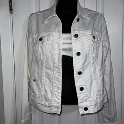 Liverpool White Denim Jacket