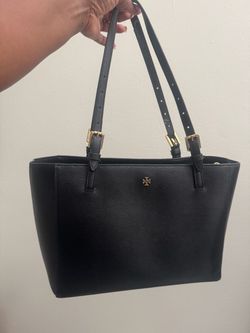 Tory Burch Black Saffiano Leather Tote Bag