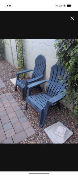 Stackable Blue Chair Set
