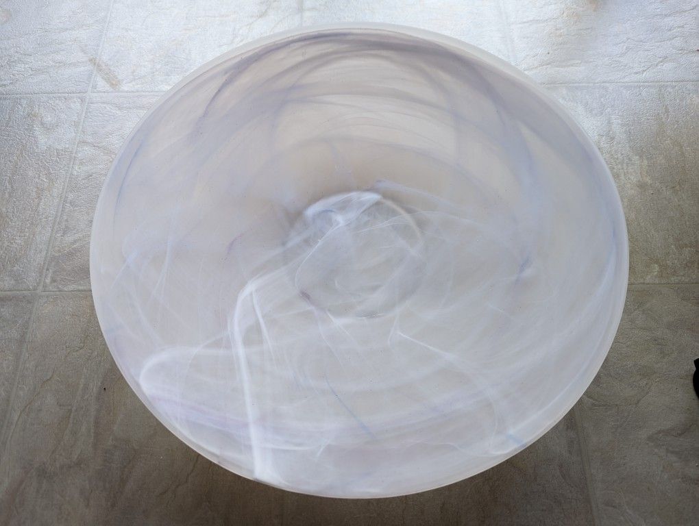 Frosted Decorative Low Bowl