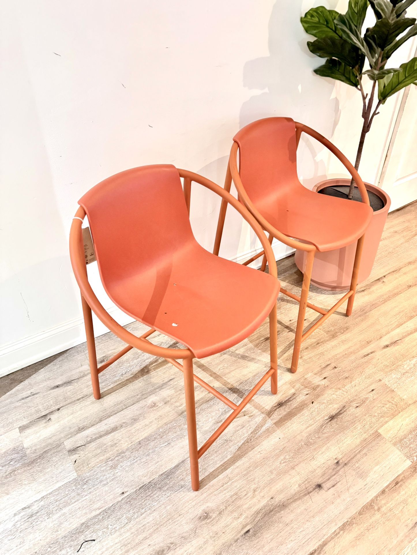 Brand new Umbra RINGO COUNTER STOOL orange / black sold separately retro mimilist modern contemporary