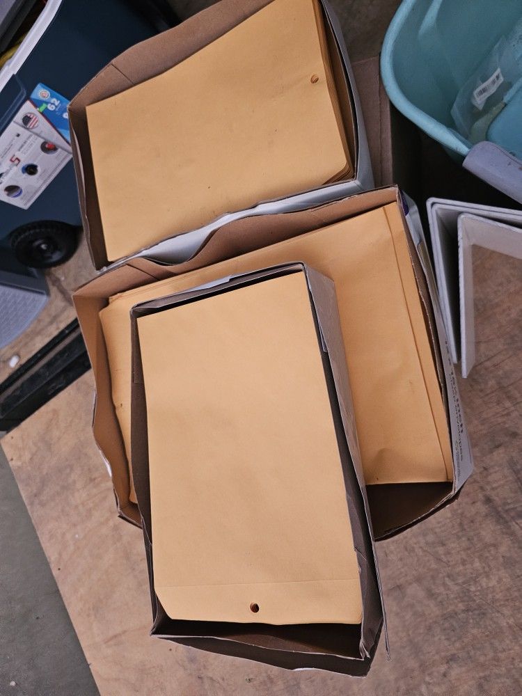 3 Boxes Of Manila Envelopes $20 FIRM FOR ALL