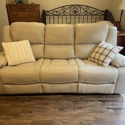 Leather Recliner Sofa
