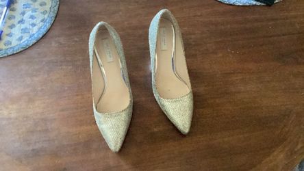 Cole Haan gold glitter heels