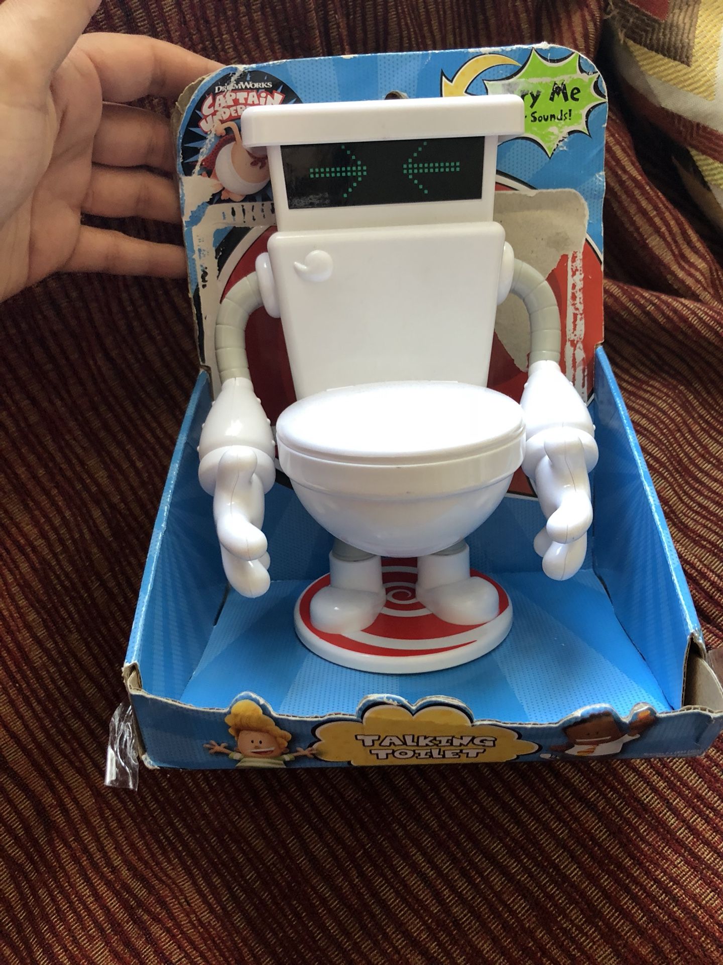 Talking toilet toy