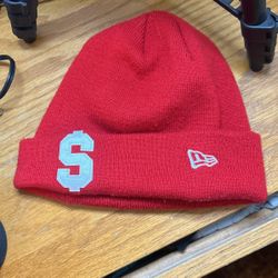 red supreme beanie