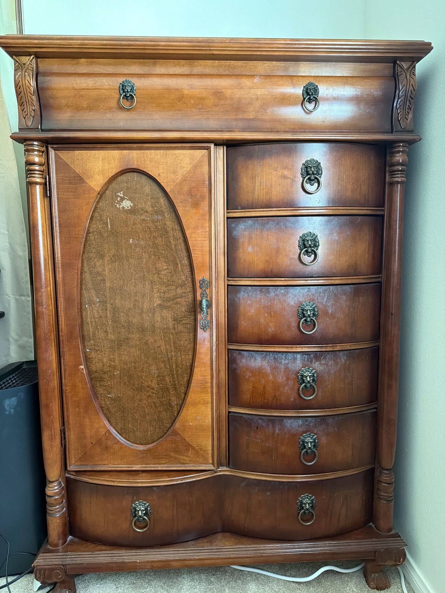 Vintage Wooden Dresser Set
