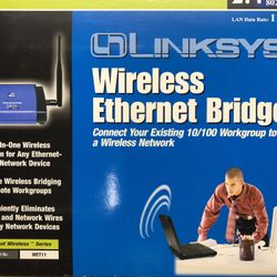 Linksys WET11 Wireless Ethernet Bridge Network 