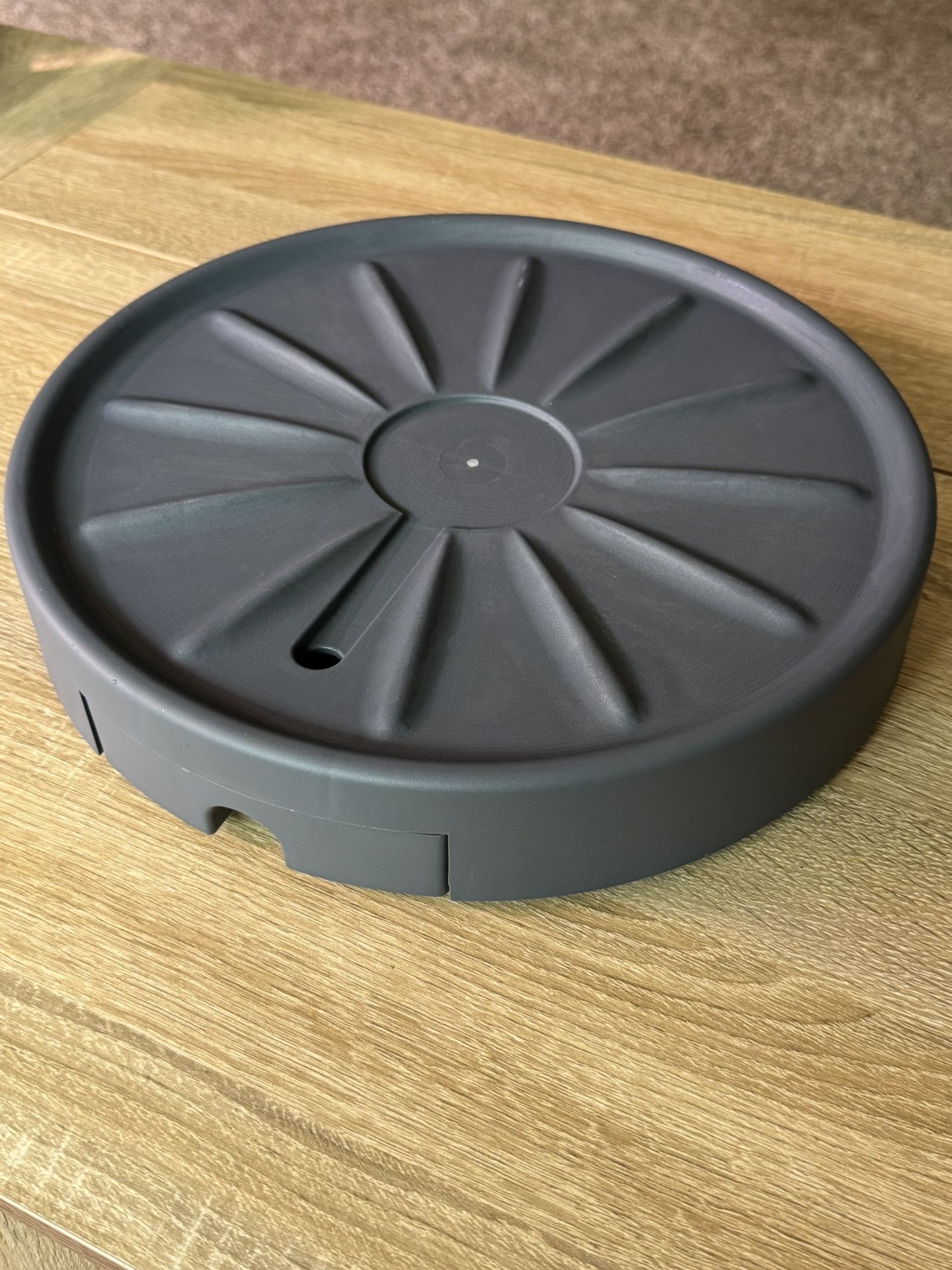 Plant Caddy with Hidden Wheels 360° Rolling Casters Plant Dolly Planter Roller Base with Drainage