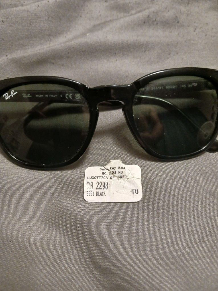 Authentic Black Rayban Sunglasses 