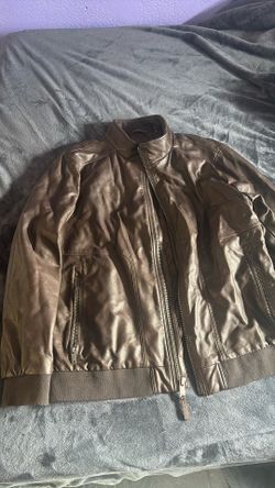 Dkny Leather Jacket XXL