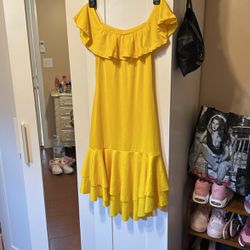 Midi Dress Yellow 