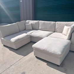 Cloud Dupe Sectional Couch - Brand New