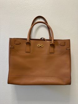 Salvatore Ferragamo Saffiano Leather Tote Bag