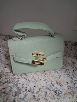Mint Green Mini Top Handle Handbag