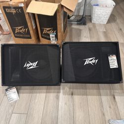 Peavey 15m Floor Monitors New Open Box 