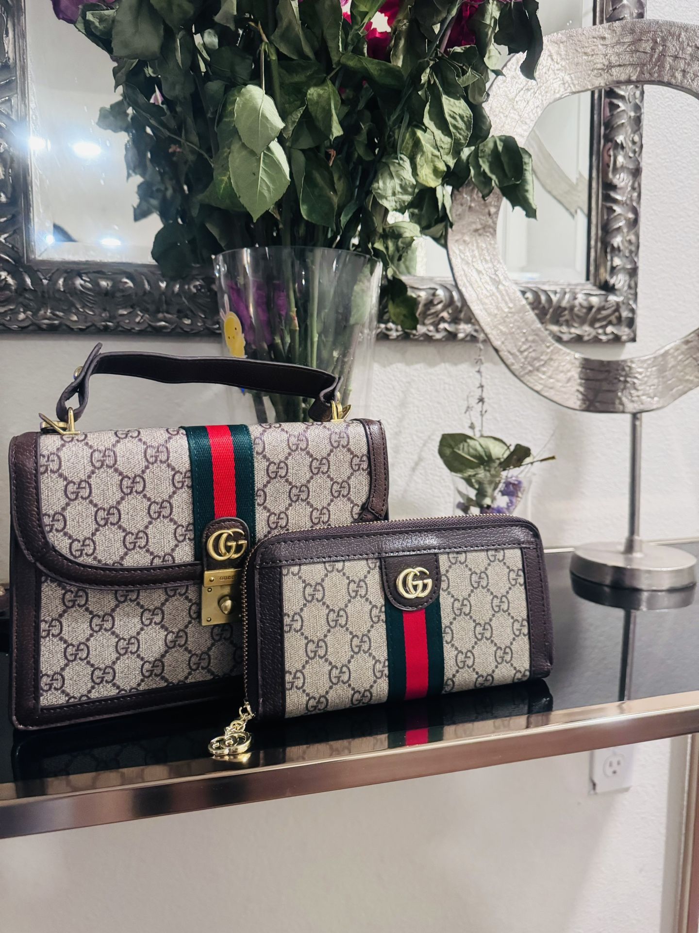 Gucci Cross Body And Wallet Set