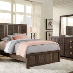 Bob's Furniture Vogue Sable Queen 8 piece Bedroom Set
