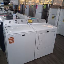 Classic maytag washer with agitator & Gas dryer in  Payments  with 10 year limit warranty & 1 year full manufacturer warranty
