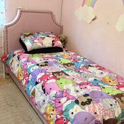 Pink Twin Bed Frame And Mattress 