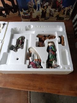 Hand Painted Nativity Set