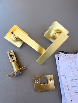 6 Modern Satin Brass For Passage Door