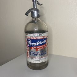 Vintage Progressive Bottle Works Soda Bottle 26fl Oz