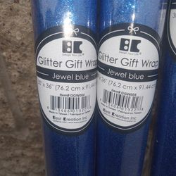 Sparkle Blue Wrappubg Paper