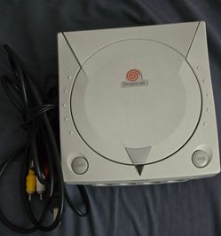 Sega Dreamcast Console with AV Cable