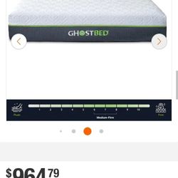 Like New Ghostbed King Mattress 