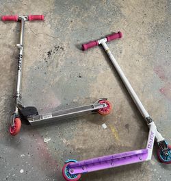 Two razor scooters
