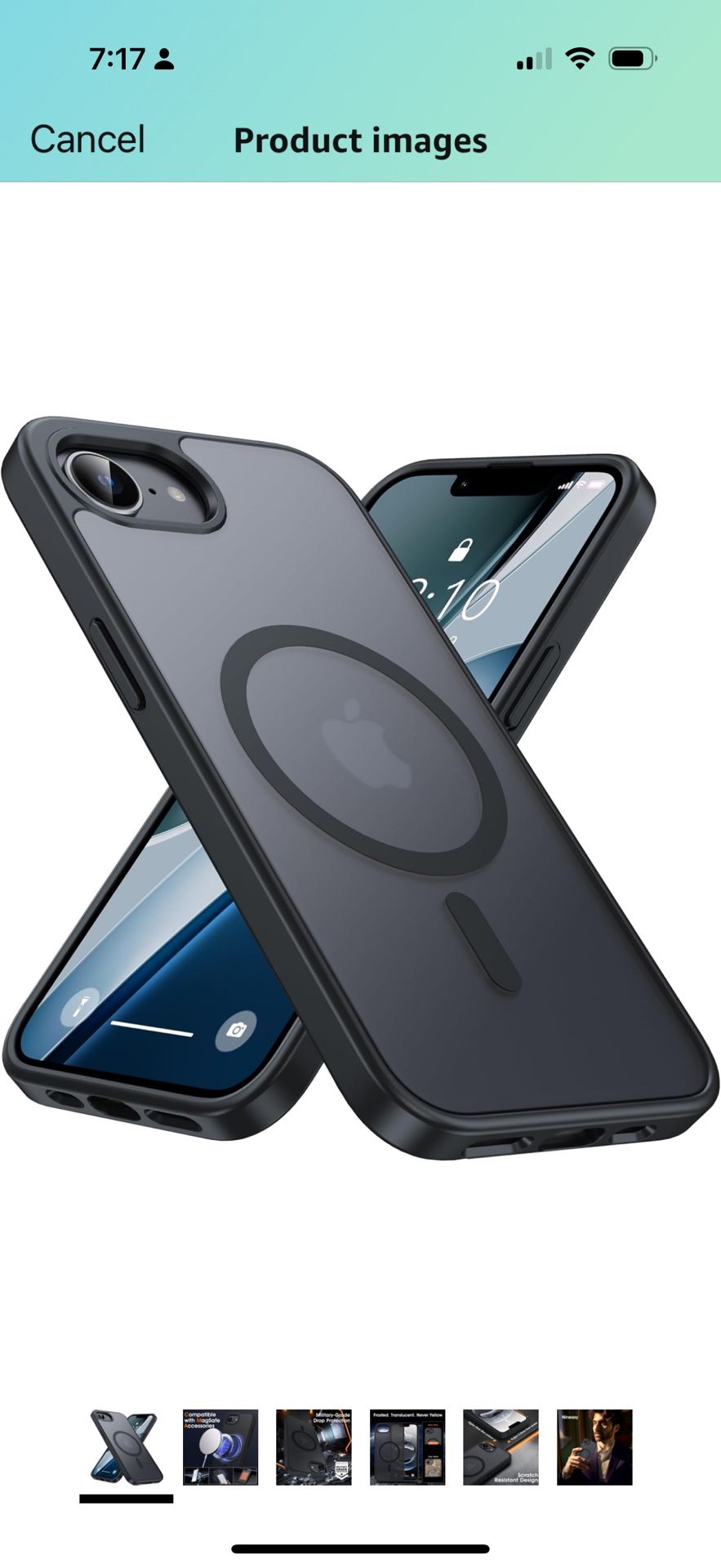 Nineasy Magnetic for iPhone 16e Case 2025 [Fit for MagSafe Accessories][Anti-Fingerprint][Anti-Scratch][Military-Grade Drop Protection] Translucent Ma