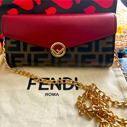 Authentic Fendi Zuca Wallet