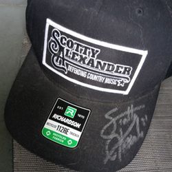 FAMOUS COUNTRY SINGER SCOTTY ALEXANDER HAT AUTOGRAPHED $10 NEW