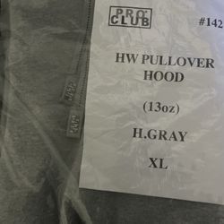 Grey pro club hoodie