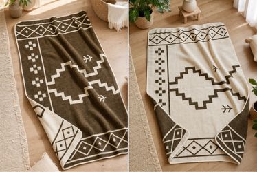 Artisan Reversable Southwestern Geometric Throw Blanket