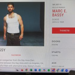 2 Ticket Marc E Bassy @ Music Box