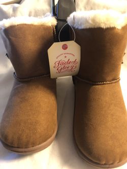 New Faded Glory toddler boots brown size 8