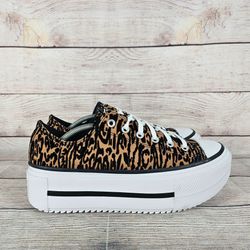 Chuck Taylor All Star Lift Double Stack Platform Leopard Women 11.5 NWOB