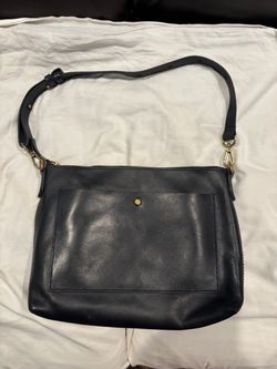 Madewell Small Transport Crossbody Bag Black Leather