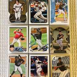Miami Marlins 400 Card Baseball Lot! Rookies, Prospects, Parallels, Short Prints, Variations & More!