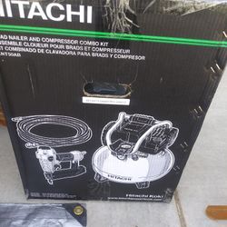 HITACHI BRAD NAILER AND COMPRESSOR BRAND NEW