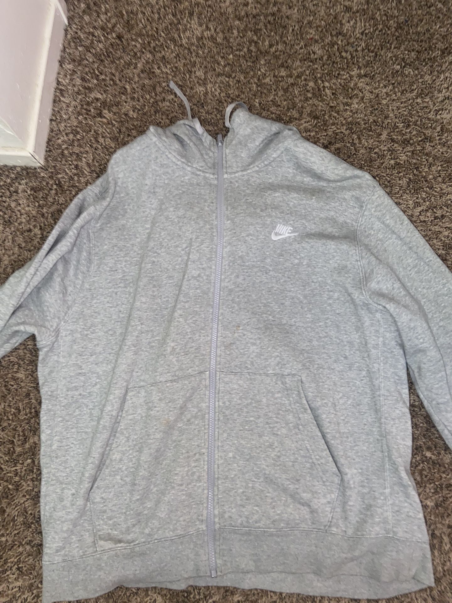 Grey Nike Zip Up 