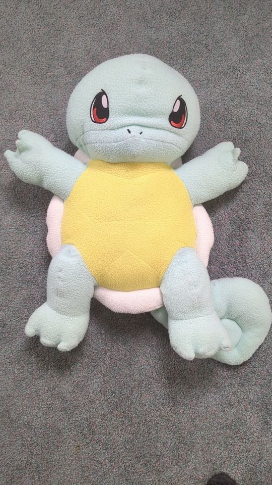 Vintage 1999 Pokemon Squirtle Jumbo Plush Toy 16"