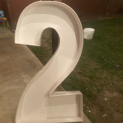 Number 2 Balloon Stand